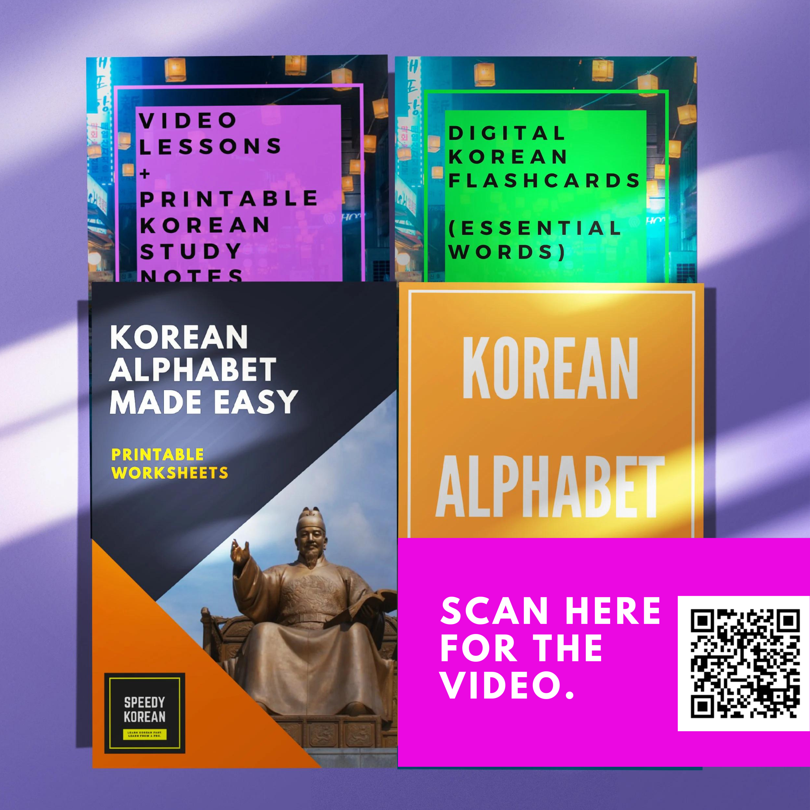 Learn Hangul (Korean Alphabet ) with PDF book(Full ver.) 